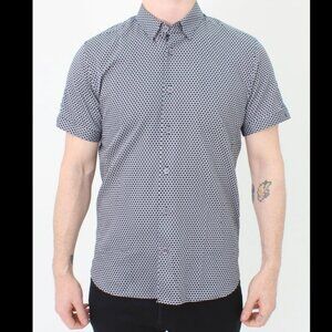TED BAKER Gudvu Geo Regular Fit Button-Down Shirt Size 3XL